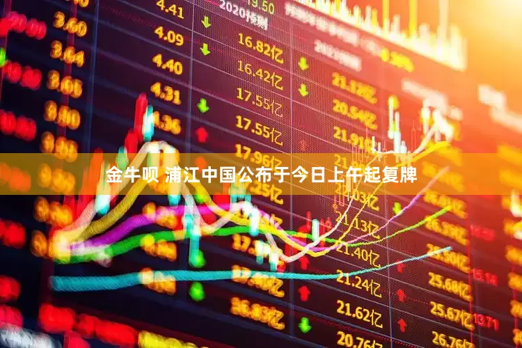 金牛呗 浦江中国公布于今日上午起复牌
